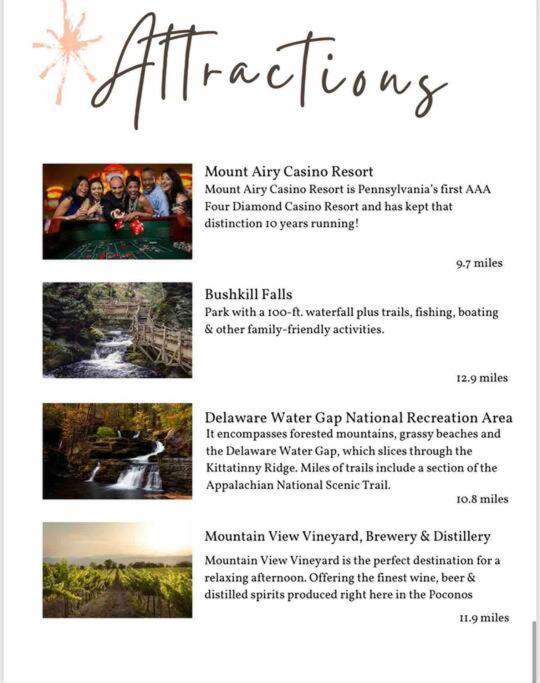 Poconos -kayaks- Hottub-karaoke-lake *