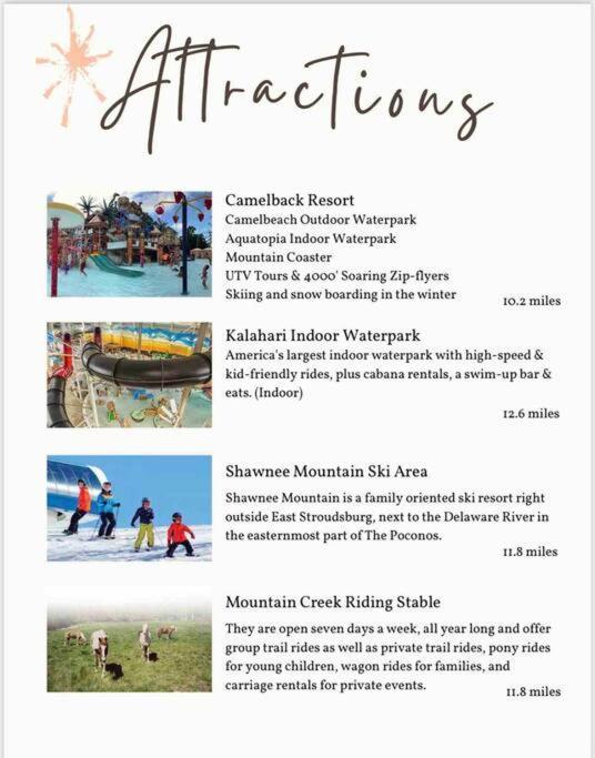 Poconos -kayaks- Hottub-karaoke-lake * East Stroudsburg